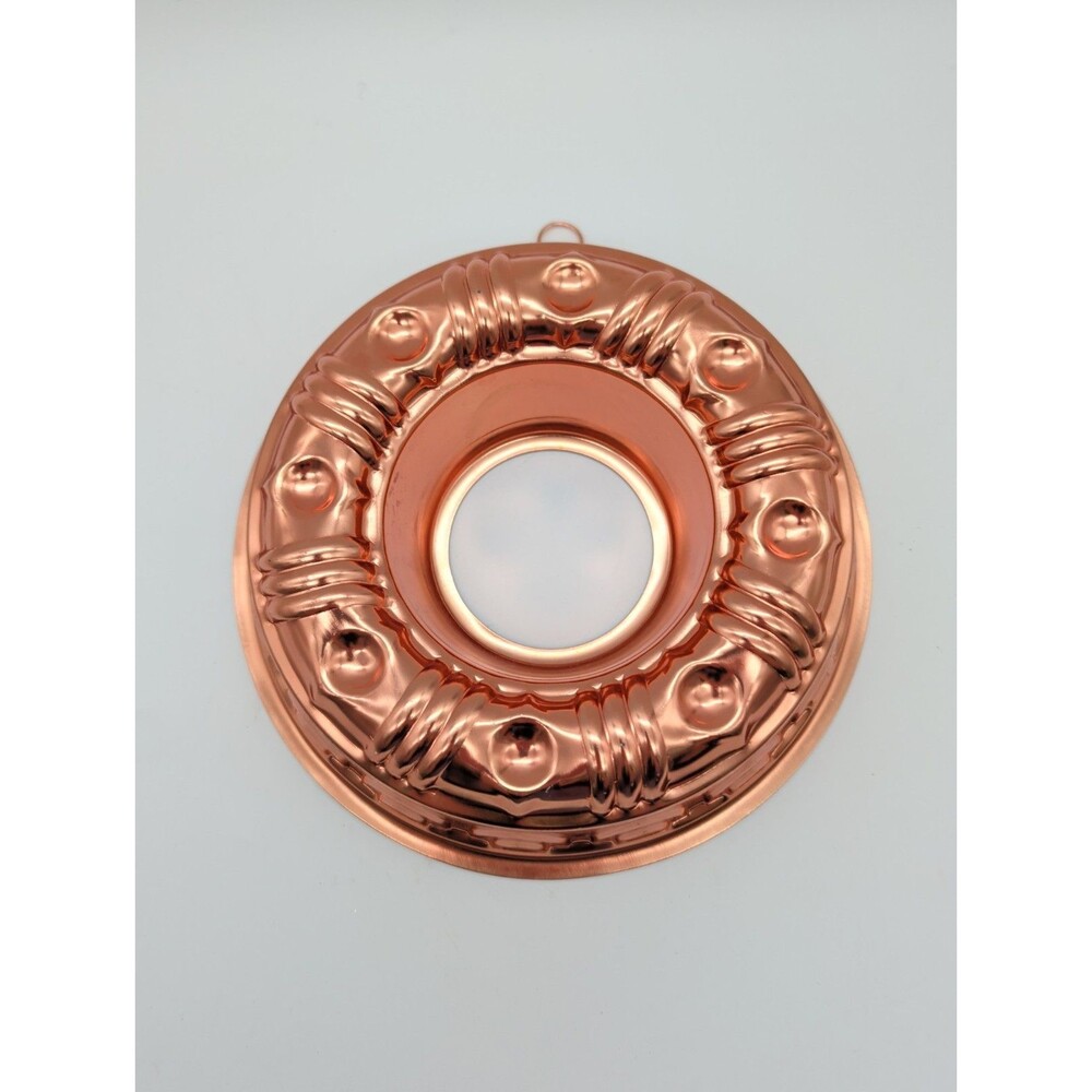 Copper Jello Cake Or Ice Mold 3.5 Cup With Hang Tag Vintage Decorative
